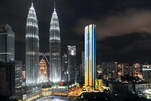 Polyurethane color coating - Four Seasons Place, Kuala Lumpur, Malaysia